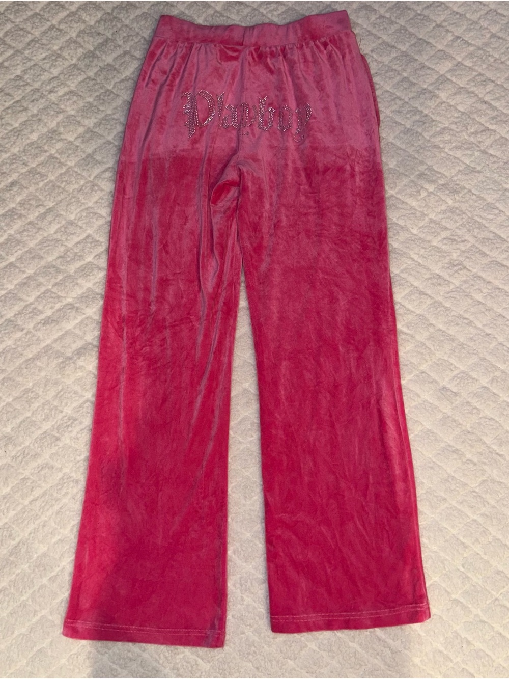 PLAYBOY Hot Pink Velour Loungewear Set - Picture 6 of 8